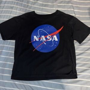 NASA cropped graphic tshirt